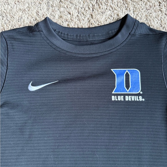 Nike Dri-Fit Long Sleeve T-Shirt Tee Duke Blue Devils Shirt Medium On Field kids - Picture 2 of 7